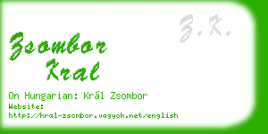 zsombor kral business card