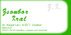 zsombor kral business card